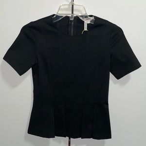 BCBG • Black peplum top